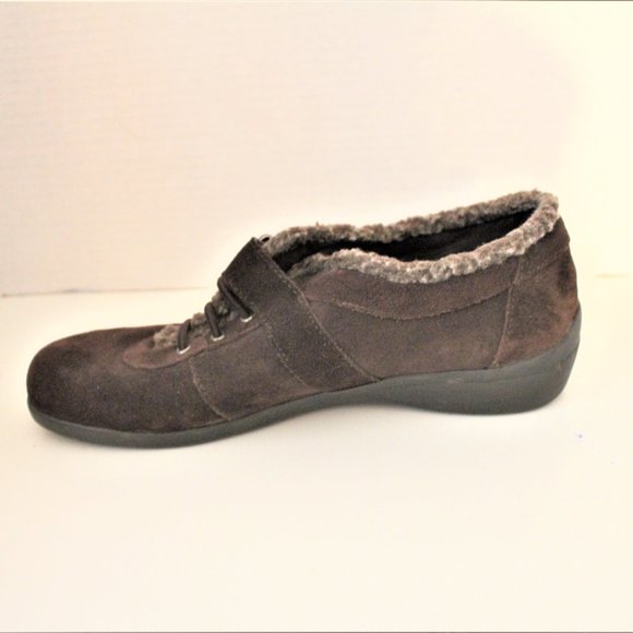 Easy Spirit Booties Brown Suede Round Toe Size 8 1/2 - Picture 5 of 10